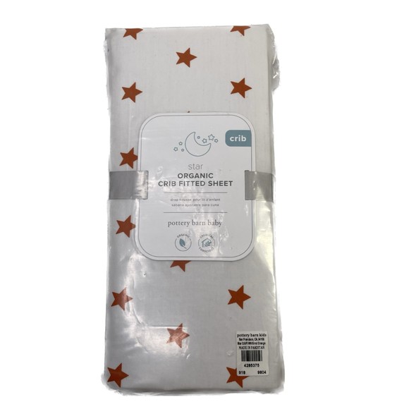 Pottery Barn Bedding Nwt Pottery Barn Star Organic Crib Sheet